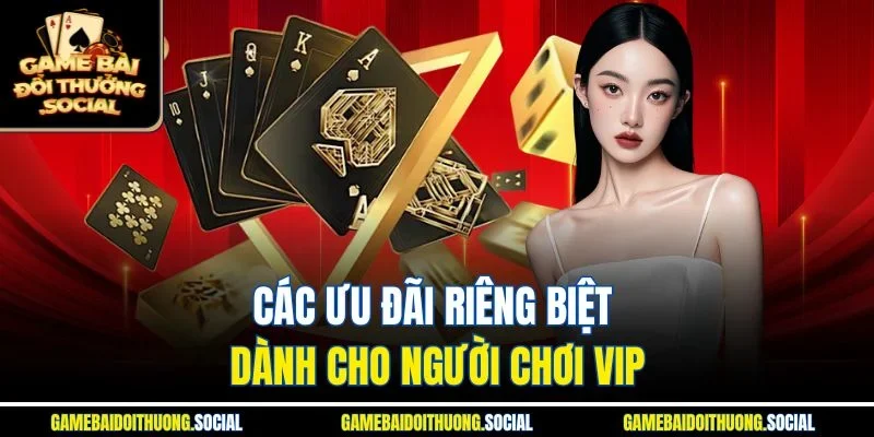 Các ưu đãi riêng biệt dành cho người chơi VIP
